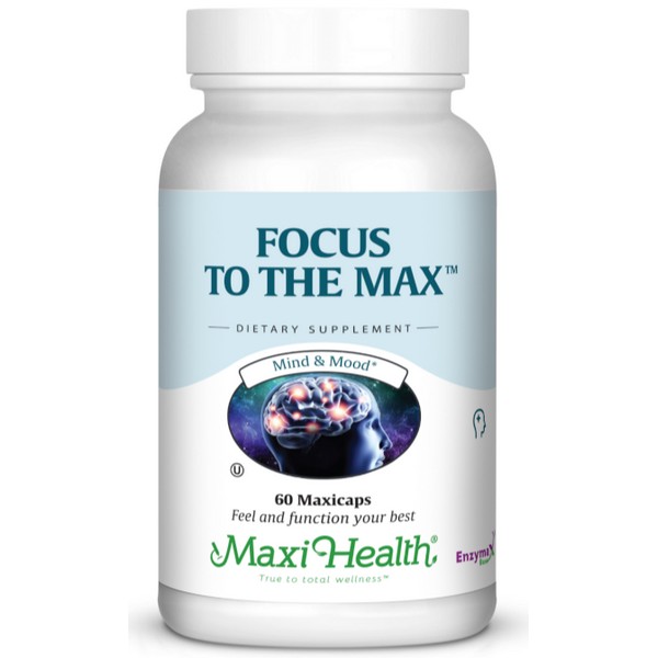 Maxi Health Focus to the Max 60 Capsules Kosher Brain Health Supplement